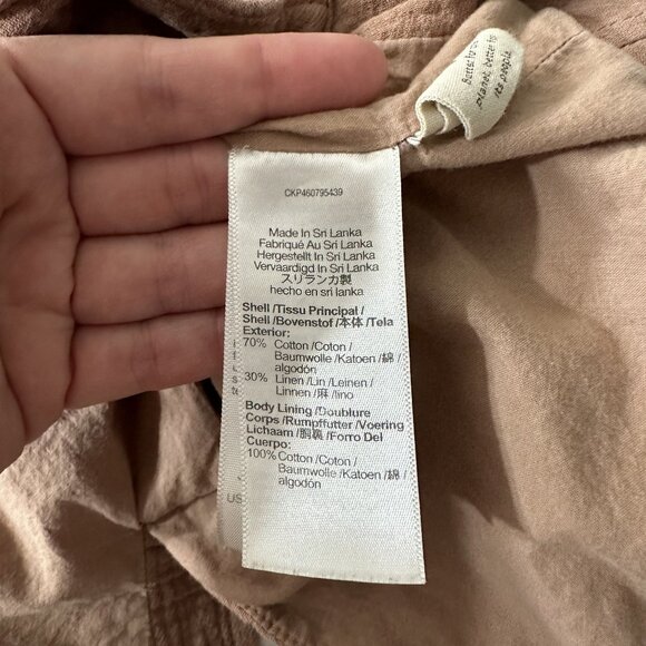 Madewell Cotton-Linen Relaxed Larsen Blazer in Faded Earth - Picture 8 of 11